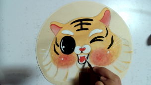 手绘卡通老虎